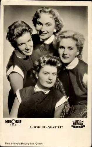Ak Musikgruppe Sunshine-Quartett, Portrait, Film Schlagerparade