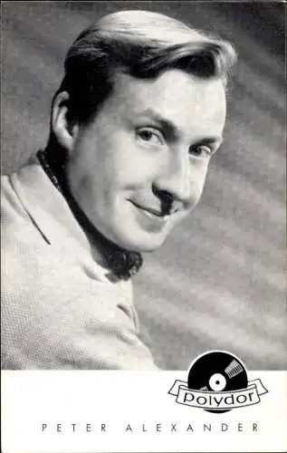 Ak Sänger und Schauspieler Peter Alexander, Portrait, Polydor