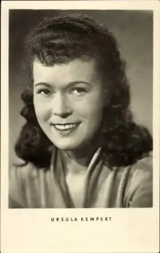 Ak Schauspielerin Ursula Kempert, Portrait
