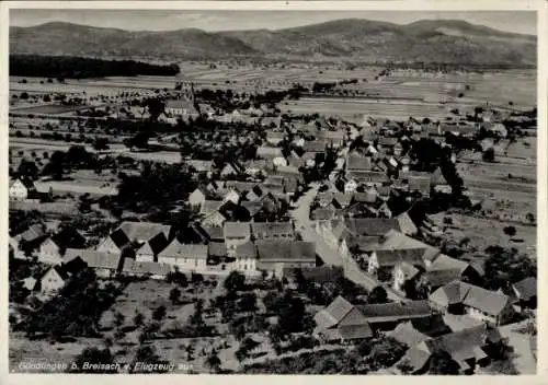 Ak Gündlingen Breisach am Oberrhein, Fliegeraufnahme