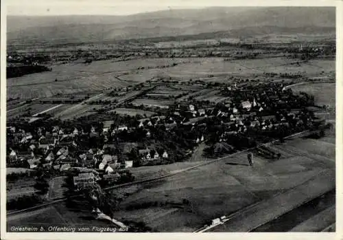 Ak Griesheim Offenburg in Baden Schwarzwald, Fliegeraufnahme