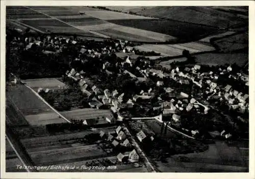 Ak Teistungen im Eichsfeld Thüringen, Fliegeraufnahme