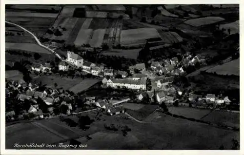Ak Kornhöfstadt Scheinfeld Mittelfranken, Fliegeraufnahme