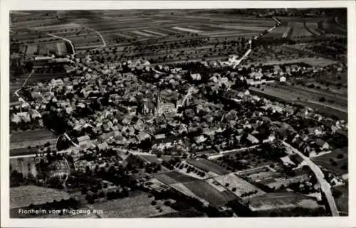 Ak Flonheim in Rheinhessen, Fliegeraufnahme