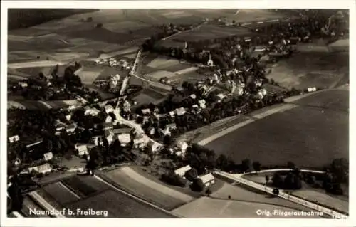 Ak Naundorf Bobritzsch im Erzgebirge, Fliegeraufnahme