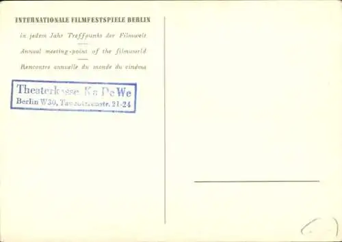 Ak Berlin, IX. Internationale Film-Festspiele 1959, Wappen, Fahnen