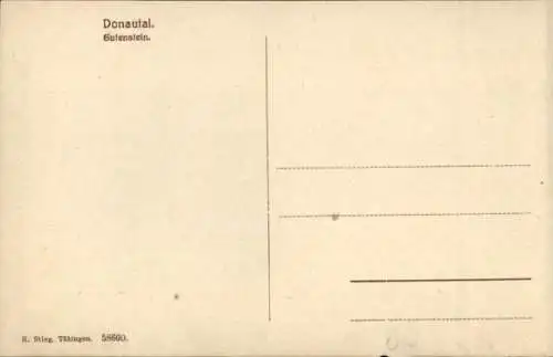 Ak Gutenstein Sigmaringen an der Donau, Gesamtansicht, Donautal