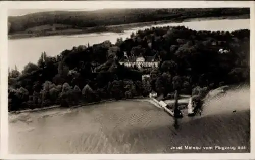 Ak Insel Mainau im Bodensee, Fliegeraufnahme