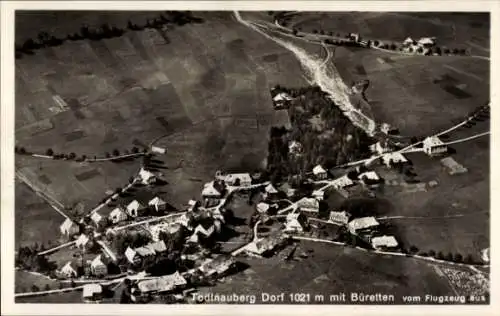 Ak Todtnauberg Todtnau im Schwarzwald, Büretten, Fliegeraufnahme