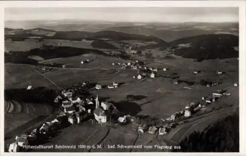 Ak Schönwald im Schwarzwald, Fliegeraufnahme