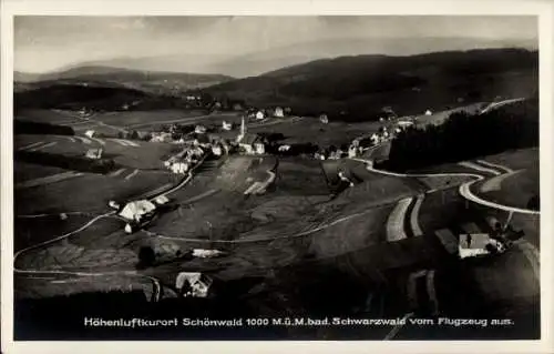 Ak Schönwald im Schwarzwald, Fliegeraufnahme