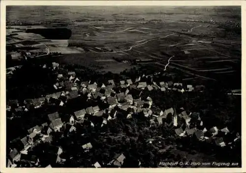 Ak Hochdorf (bei Horb) Nagold im Schwarzwald, Fliegeraufnahme