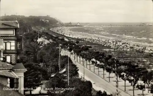 Ak Ostseebad Ahlbeck auf Usedom, Gesamtansicht, Heringsdorf