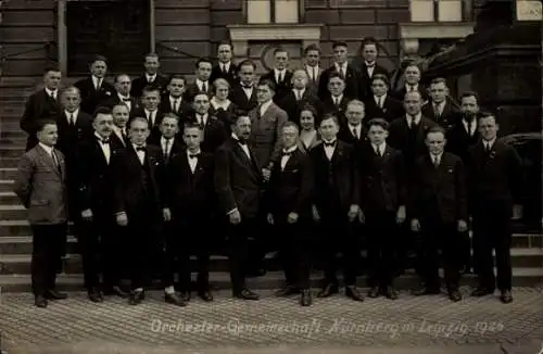 Foto Ak Leipzig in Sachsen, Orchester-Gemeinschaft Nürnberg, 1926