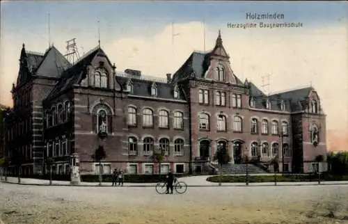 Ak Holzminden an der Weser, Herzogliche Baugewerkschule