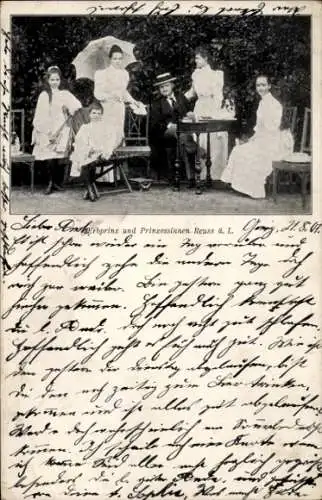 Ak Erbprinz und Prinzessin Reuss ältere Linie, Heinrich XXIV., Ida zu Schaumburg-Lippe