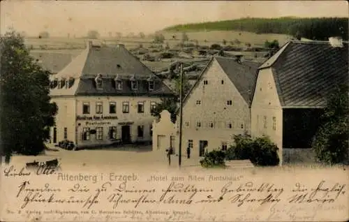 Ak Altenberg im Erzgebirge, Hotel zum Alten Amtshaus, Posthalterei