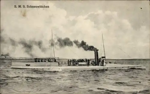 Ak Deutsches Kriegsschiff, SMS Schneewittchen, Kaiserliche Marine, GLK