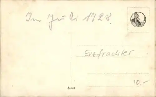 Foto Ak Frachtschiff, Erzfrachter, Juli 1928