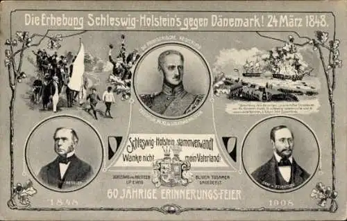 Ak Erhebung Schleswig-Holsteins gegen Dänemark 24. März 1848, Prinz Friedrich von Schleswig