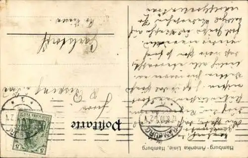 Ak Dampfer Amerika, HAPAG