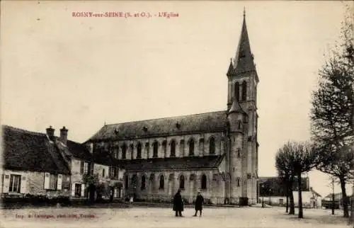 Ak Rosny sur Seine Yvelines, Kirche