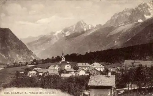 Ak Chamonix Mont Blanc Haute Savoie, Village des Houches