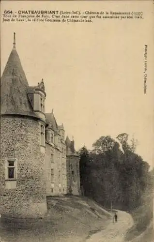 Ak Chateaubriant Loire Atlantique, Chateau de la Renaissance, Tour de Francoise de Foix