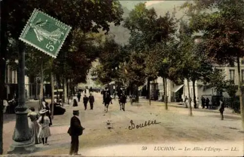 Ak Luchon Haute Garonne, Allees d'Etigny