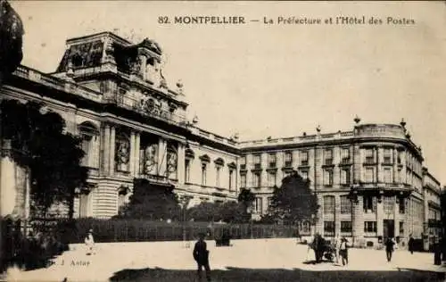 Ak Montpellier Hérault, Prefecture, l'Hotel des Postes