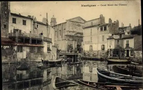 Ak Martigues Bouches du Rhône, Canal Miroir des Oiseaux