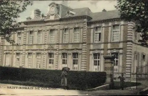 Ak Saint Romain de Colbosc Seine Maritime, L'Ecole de Garcon