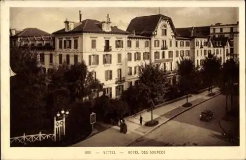 Ak Vittel Lothringen Vosges, Hotel des Sources