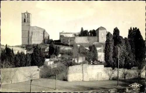 Ak Puicheric Aude, Kirche, Schloss