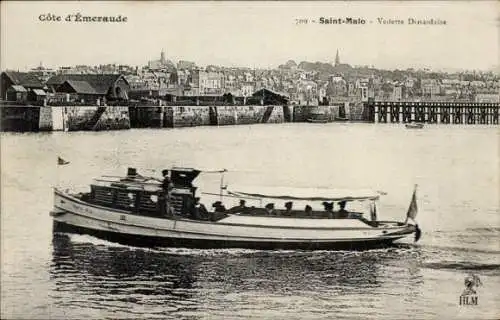 Ak Saint Malo Ille et Vilaine Bretagne, Vedette Dinardaise