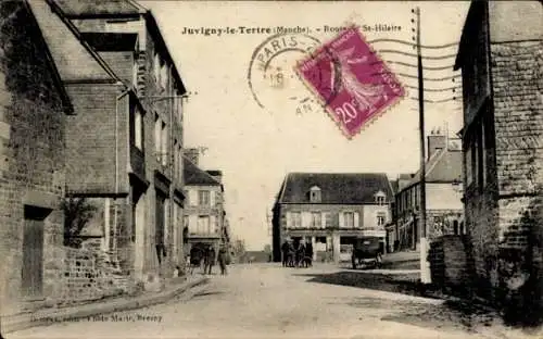 Ak Juvigny le Tertre Manche, Route de St. Hilaire