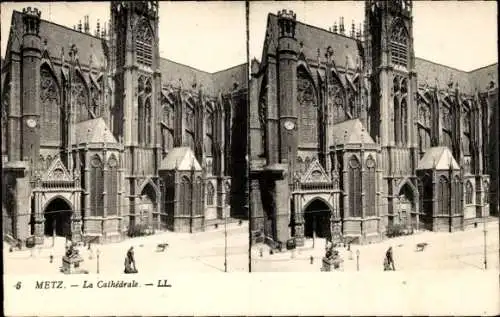 Stereo Ak Metz Moselle, Kathedrale