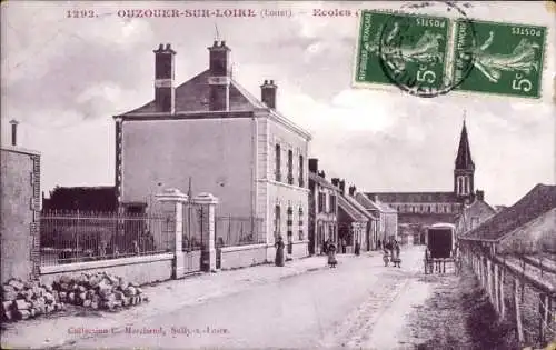 Ak Ouzouer sur Loire Loiret, Ecoles