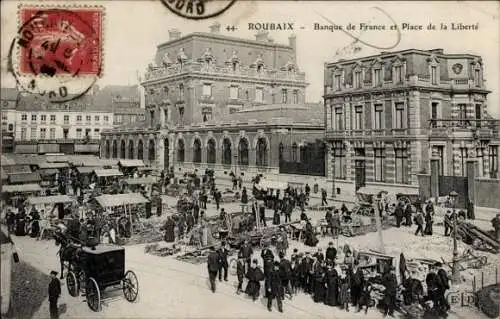 Ak Roubaix Nord, Banque de France, Place de la Liberte