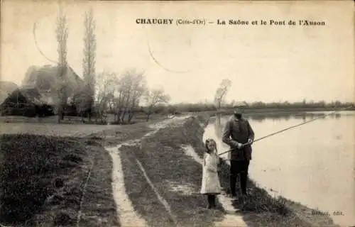 Ak Chaugey, La Saone et le Pont de l'Auson