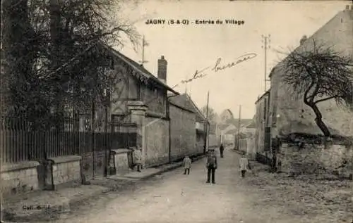 Ak Jagny sous Bois Val d'Oise, Entree du Village