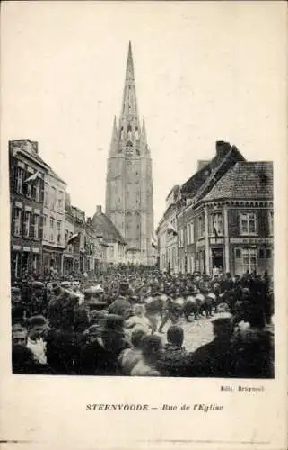 Ak Steenvoorde Nord, Rue de l’Eglise