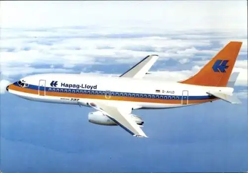 Ak Passagierflugzeug Boeing 737 200 der Hapag Lloyd, D-AHLD