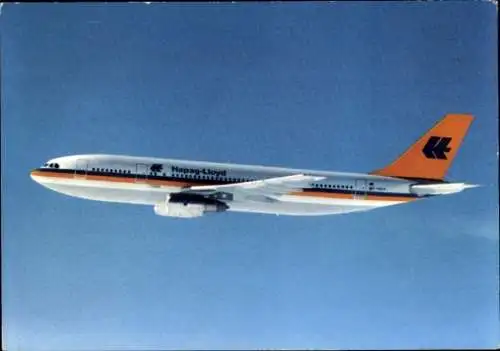 Ak Passagierflugzeug der Hapag Lloyd, Airbus A 300 B 4