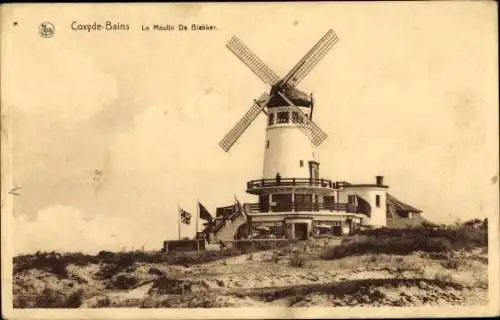 Ak Sint-Idesbald Koksijde Koksijde Bains Westflandern, Moulin de Blekker