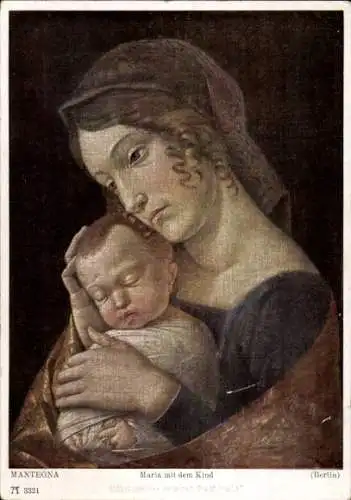 Künstler Ak Mantegna, Maria mit Kind, Gemaltes Porträt