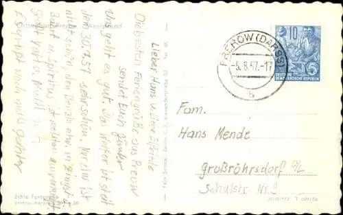 Ak Ostseebad Prerow auf dem Darß, Weststrand