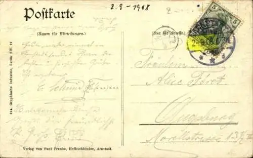 Ak Arnstadt in Thüringen, Gesamtansicht, Liebfrauenkirche