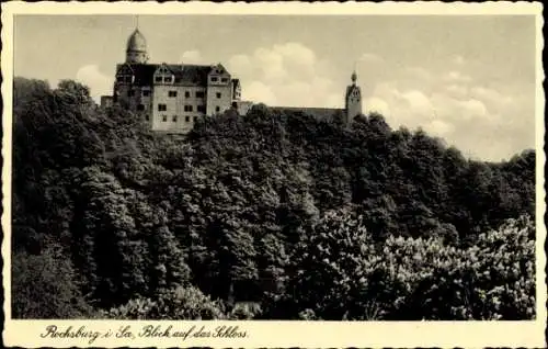 Ak Rochsburg Lunzenau in Sachsen, Blick auf das Schloss