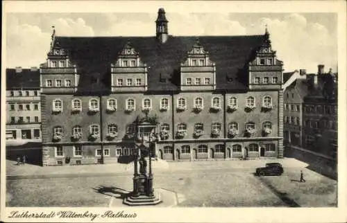 Ak Lutherstadt Wittenberg, Rathaus